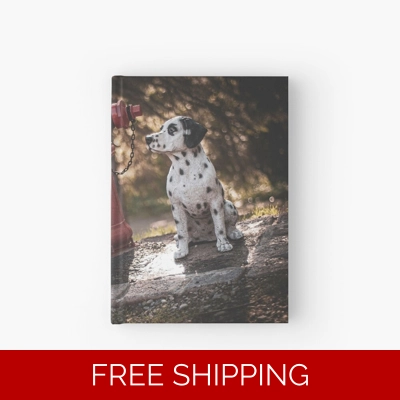 Le Studio Hardcover Journal Rush Signals Statue 2 Dogs